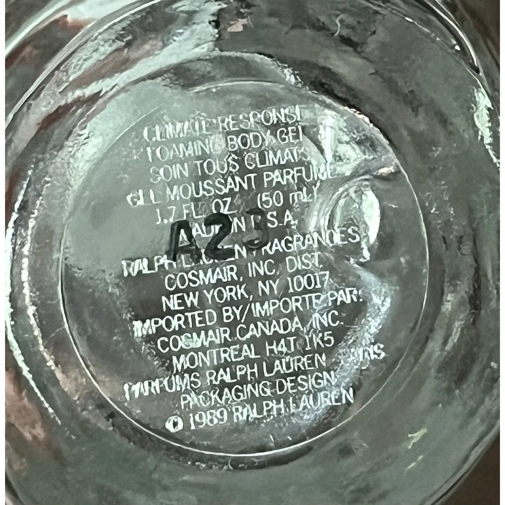 Vintage 80s Ralph Lauren Crystal Vanity Bottles Lot of 2